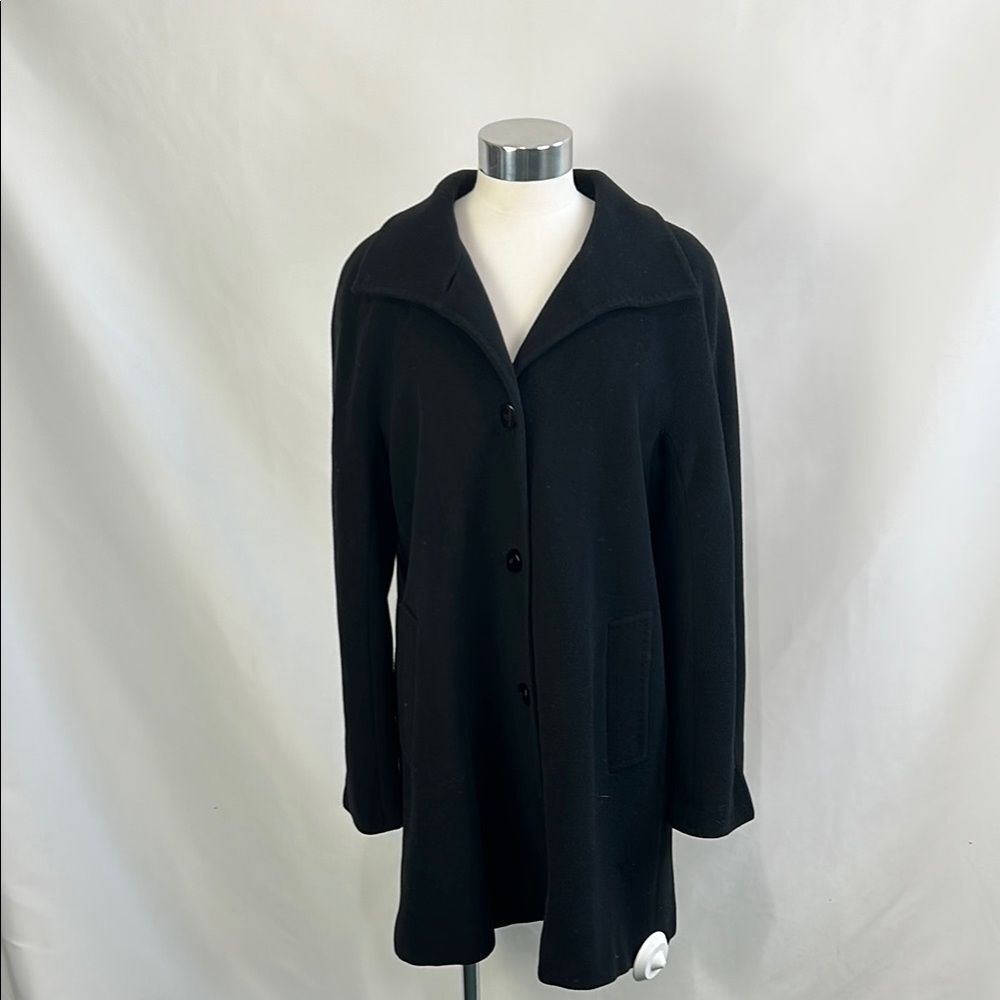 Talbots Black 3/4 Wool Jacket - image 1